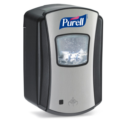 PURELL® ADX Dispenser- Brushed Chrome/ Black- 1200 mL PURELL® ADX Dispenser- Brushed Chrome/ Black- 1200 mL