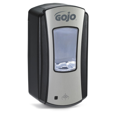 GOJO® LTX Dispenser- Brushes Chrome/Black- 1200 mL GOJO® LTX Dispenser- Brushes Chrome/Black- 1200 mL