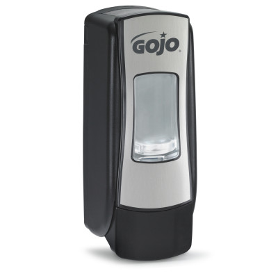 GOJO® ADX Dispenser- Brushes Chrome/Black- 700 mL GOJO® ADX Dispenser- Brushes Chrome/Black- 700 mL