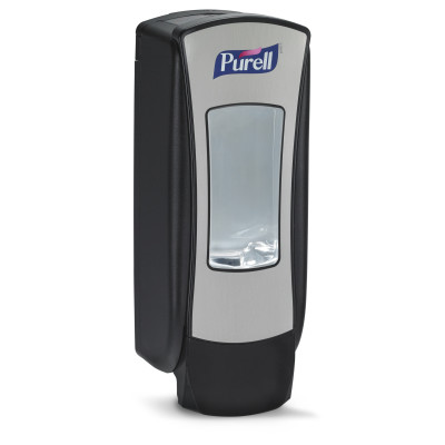 PURELL® ADX Dispenser- Brushed Chrome/ Black- 1200 mL PURELL® ADX Dispenser- Brushed Chrome/ Black- 1200 mL